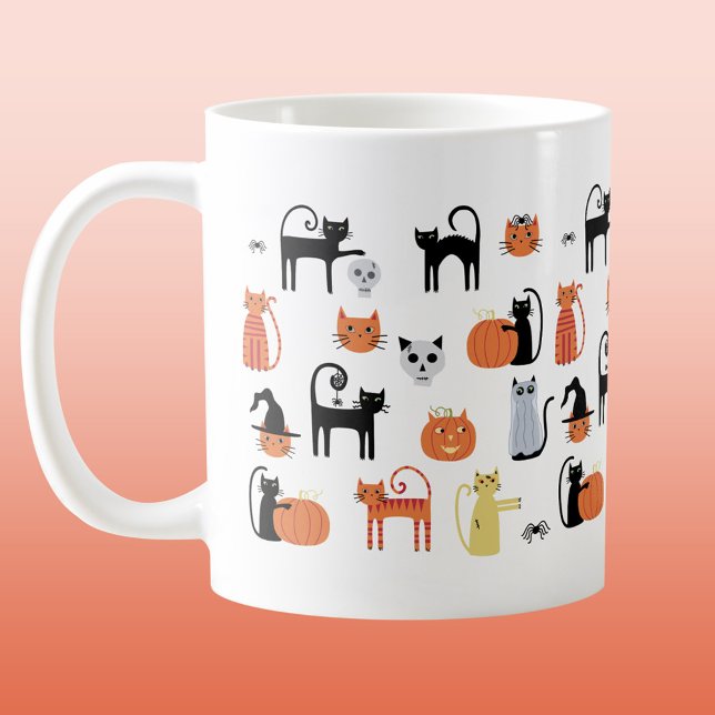 Mug Chats d'Halloween Éffrayants (Créateur téléchargé)