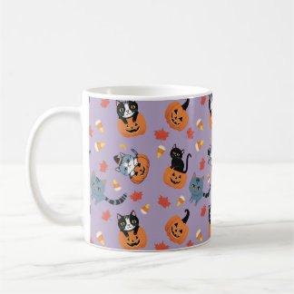 Mug Chats d'Halloween N Citrouilles