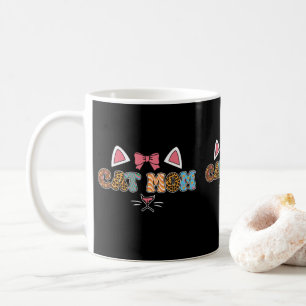 Mug Chats Empreintes de léopard adorables Moms de Chat