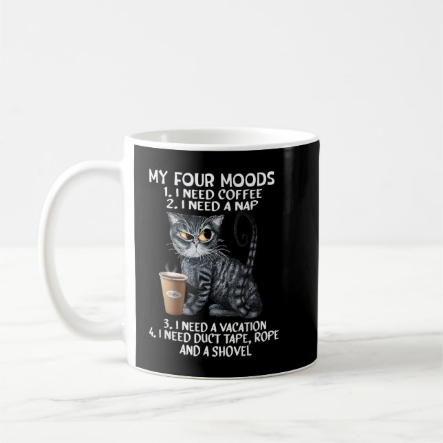 Mug Chats et café, Mes quatre humeurs, Amoureux de les (Gauche)