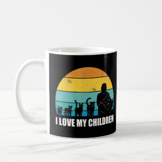 Mug Chats et Enfants libres J'aime mes enfants pour le