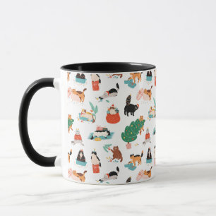 Mug Chats et Motifs de Noël