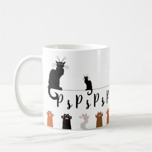 Mug Chats et pattes noirs PsPsPs