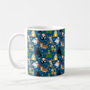 Mug Chats Festifs en Costumes de Noël Motif
