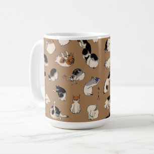 Mug Chats japonais, Hiroshige, Ukiyo-e