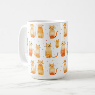 Mug Chats Kitty Orange