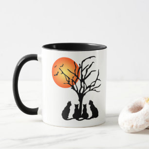 Mug Chats noirs au clair de lune