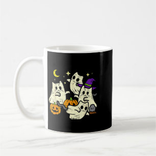 Mug Chats noirs d'Halloween fantômes costume femmes fi