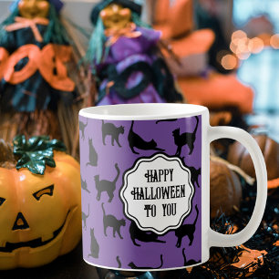 Mug Chats noirs Éffrayants à Halloween