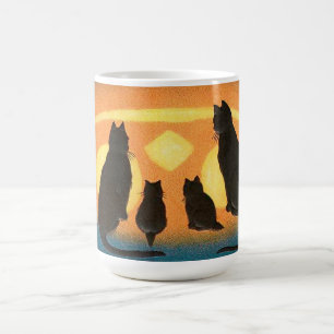 Mug Chats noirs et Citrouille