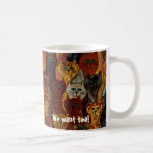 Mug chats - nous voulons le thé !