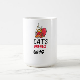 Mug Chats Rétro Avant Les Gars Drôle Citation De Chat