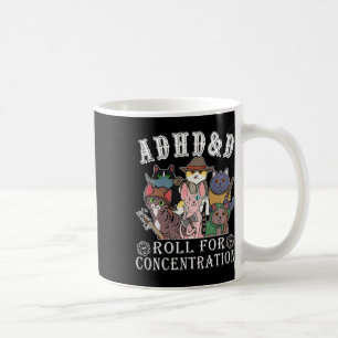Mug Chats Rpg Joueur Rouler Pour Concentration D20 Dés