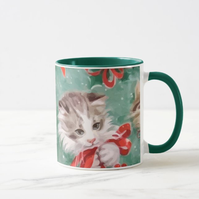 Mug Chats vintages de Noël (Droite)