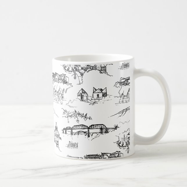 Mug Chattanooga Toile (Droite)