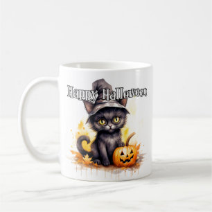 Mug Chatte noire Joyeux Halloween
