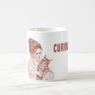 Mug Chatte orange blanche aux cheveux roux