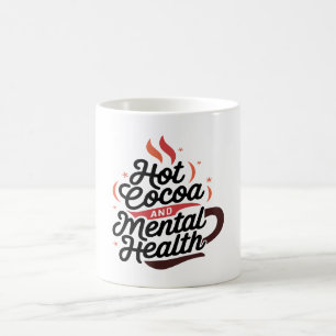 Mug Chaud cacao et santé mentale Musique personnalisée