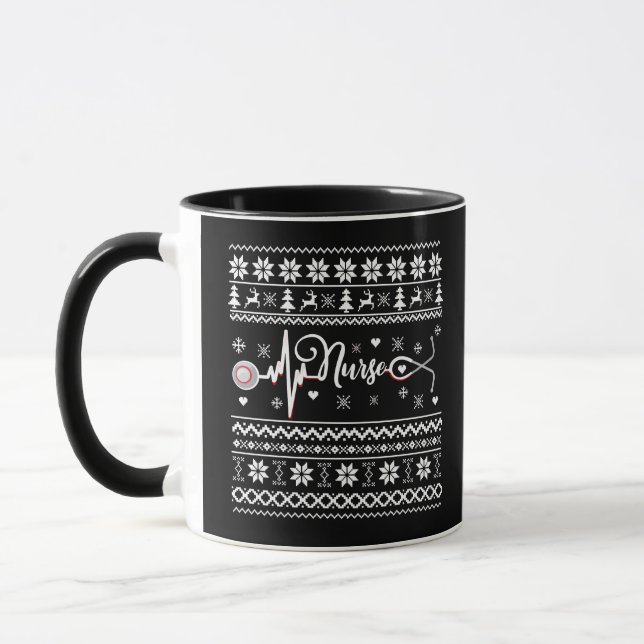 Mug Chaud de Noël joyeux et moche (Gauche)