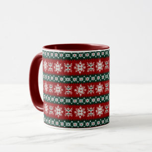 Mug Chaud de Noël moche Rouge et vert