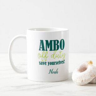 Mug Chauffeur d'ambulance Ambo et retraite paramédical