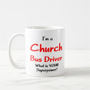Mug chauffeur d'autobus, église