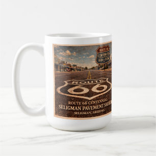 Mug Chaussée centenaire de la route 66 à Seligman au m