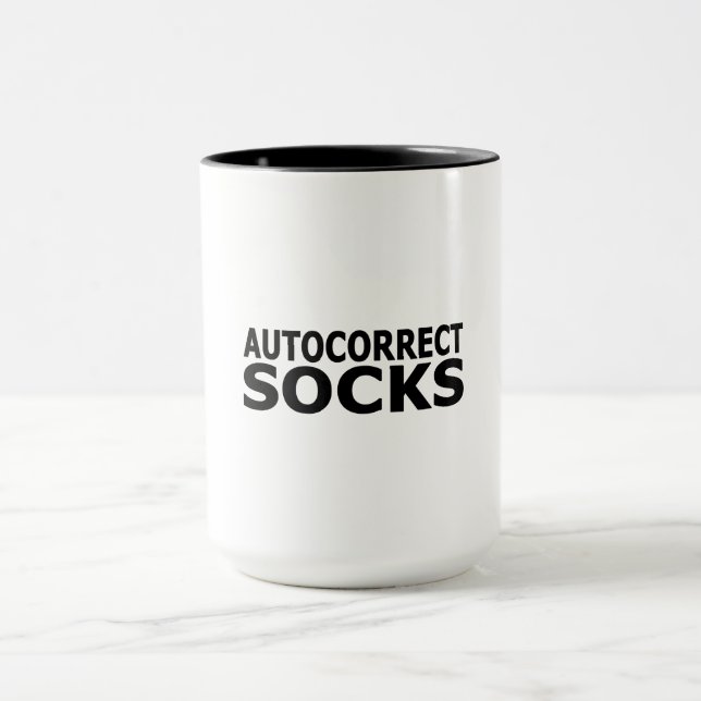 Mug Chaussettes de correction automatique (Centre)