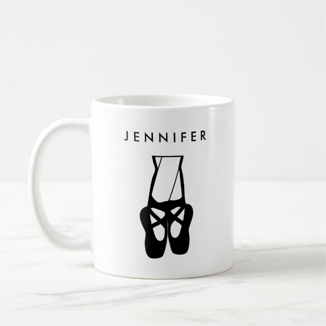 Mug Chaussons Bleu Noir En Pointe (Gauche)