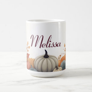 Mug Chaussons et cordons d'automne personnalisés