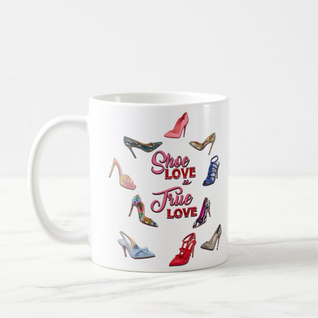 Mug Chaussures à talon élevé Collage Stiletto Pompes t (Gauche)