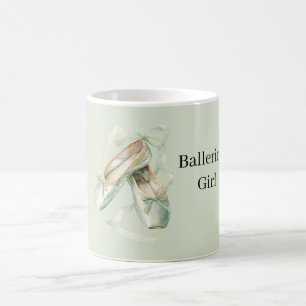 Mug Chaussures de ballet vert menthe fille ballerine