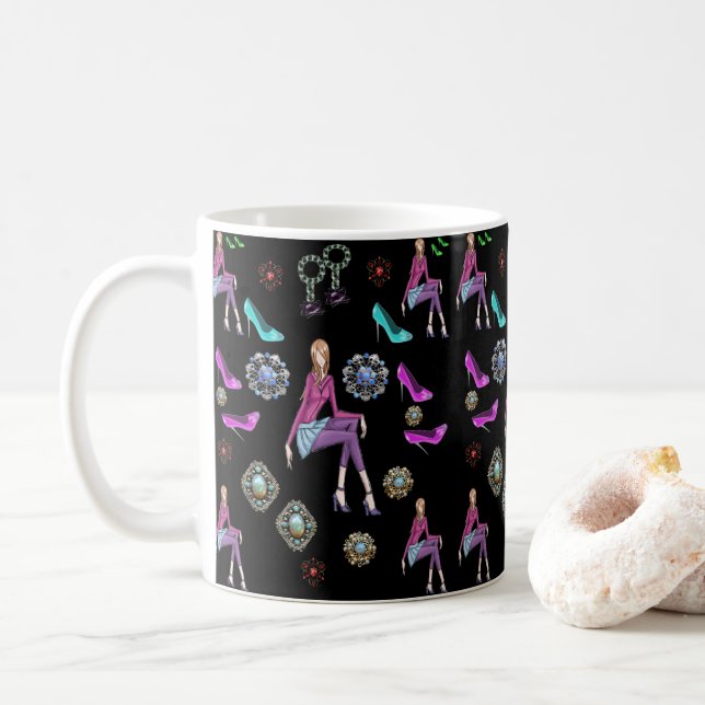Mug chaussures de mode de muqueuses (Avec donut)