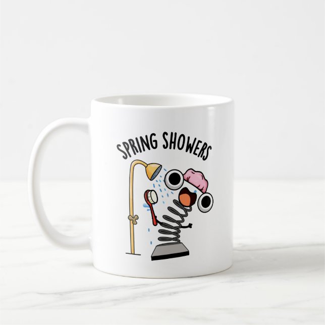 Mug Chaussures de printemps amusant jeu de saison (Gauche)