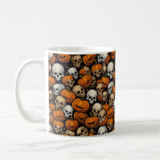 Mug Chauve-souris citrouille du crâne d'Halloween