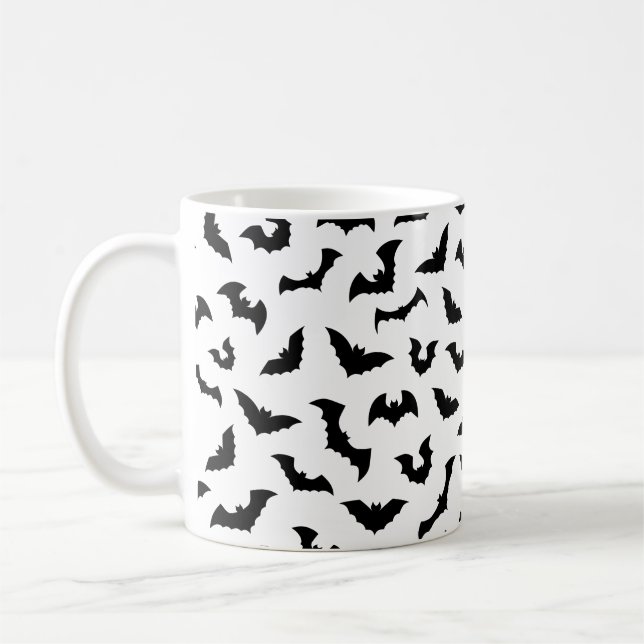 Mug Chauve-souris volante à chèvre noire et blanche (Gauche)