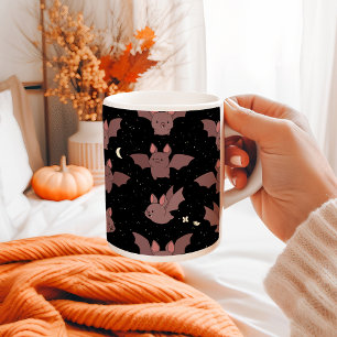 Mug Chauves-souris violettes mignonnes d'Halloween dan