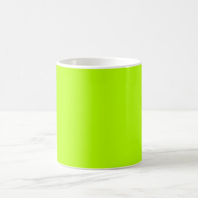 Mug Chaux fluorescente Vert néon jaune Personnalisé (Centre)
