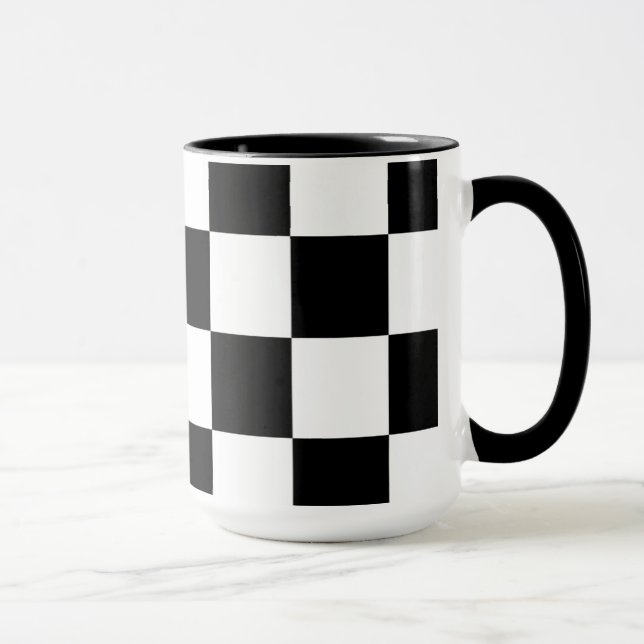 Mug Checkerboard Home Rug of the Classic Elegance (Droite)