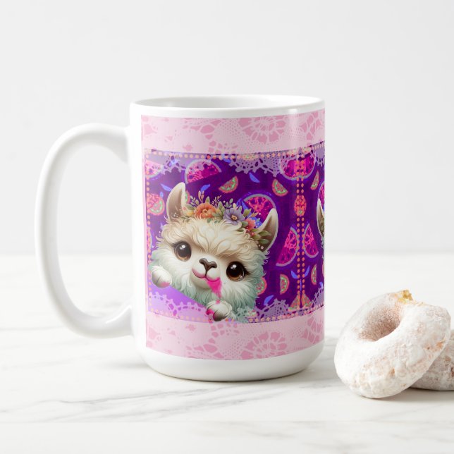 Mug Cheeky Llama (Avec donut)