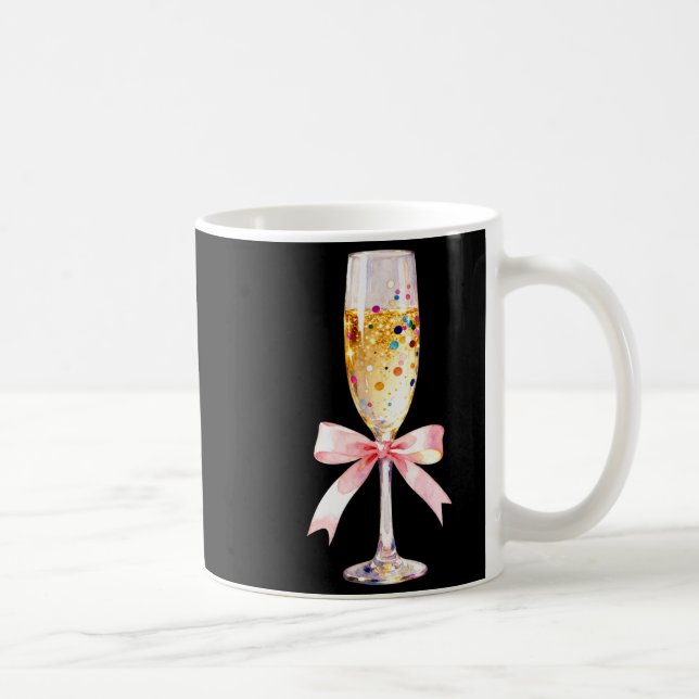Mug Cheer Happy New Year Coquette Bow Champagne New Ye (Droite)