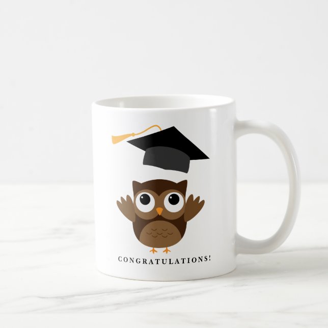 Mug Cheerful Owl Graduate | Classe de Graduation 2016 (Droite)