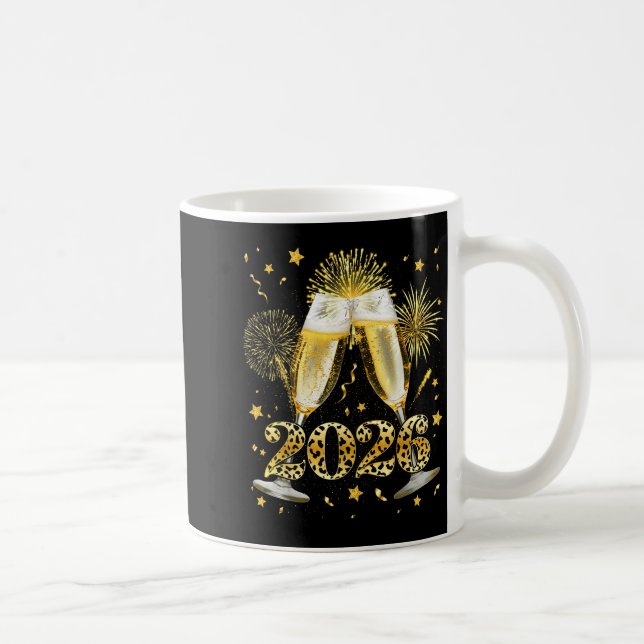 Mug Cheers New Year 2026 Firework Happy New Year Famil (Droite)