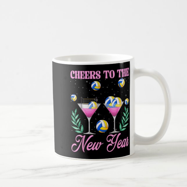 Mug Cheers To The New Year Champagne Gl &amp; Volleyba (Droite)