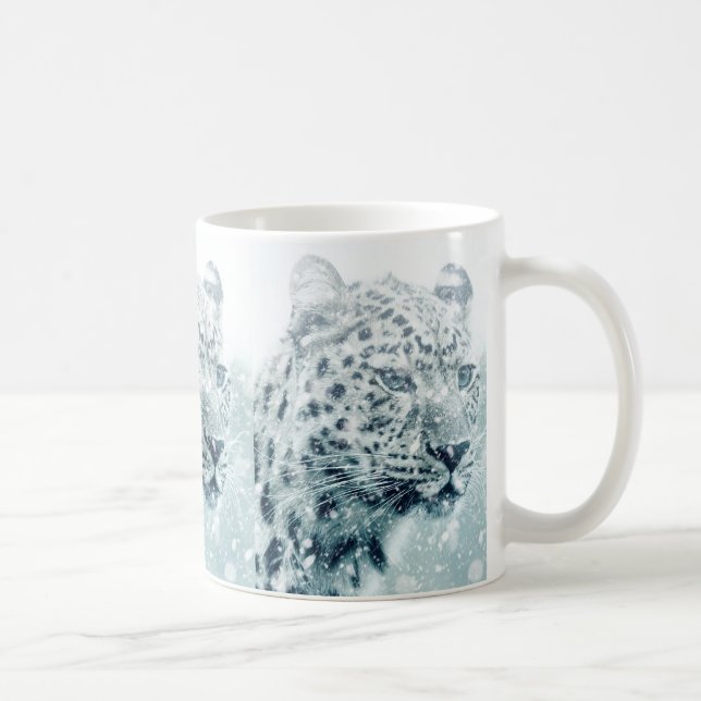 Mug Cheetah dans l'art de la neige (Droite)