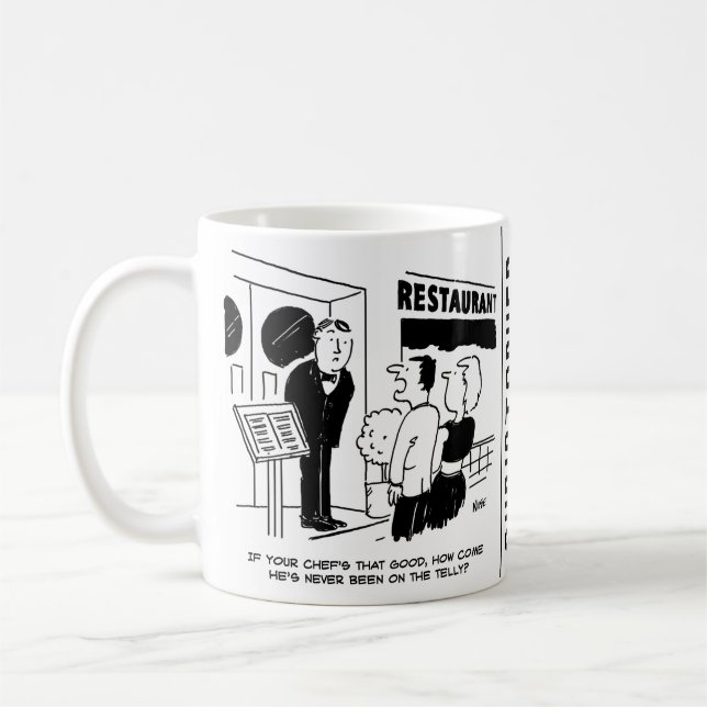 Mug Chef au restaurant Not Bein on Television Cartoon (Gauche)