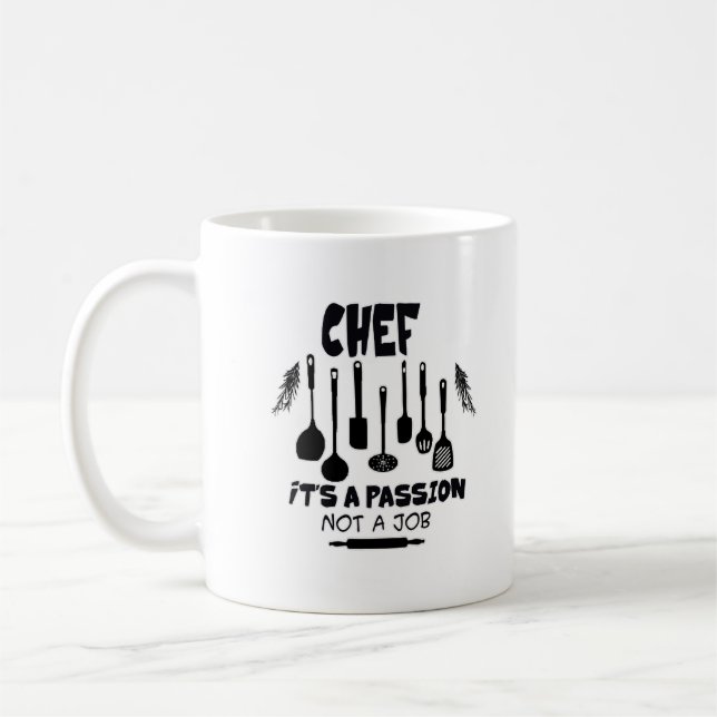 Mug Chef c'est une passion pas un travail (Gauche)