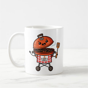 Mug Chef de grill BBQ Kawaii Cute Fête des Pères