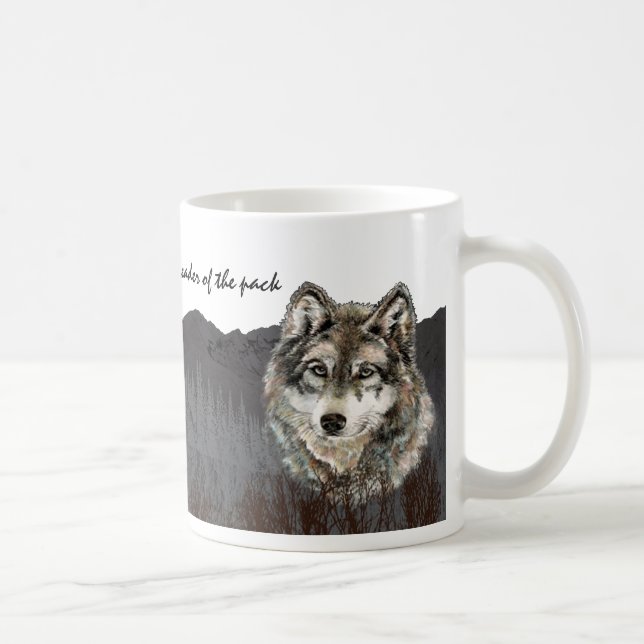 Mug Chef de la Fête des pères de pack Humour loup anim (Droite)