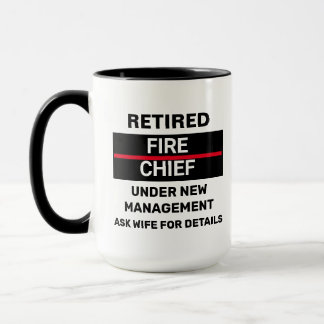 Mug Chef de pompiers à la retraite Funny Retraite